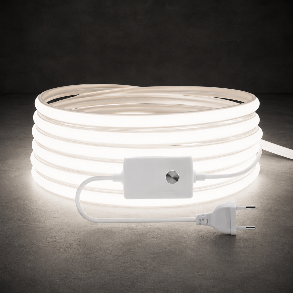 Bande LED COB 220V Étanche IP65 — Blanc Clair 6000K