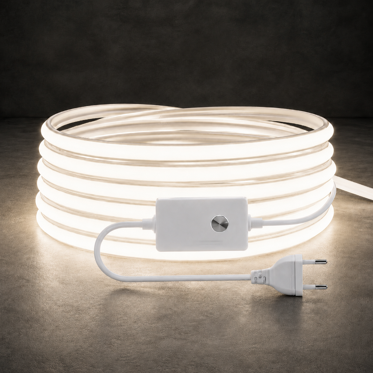 Bande LED COB 220V Étanche IP65 — Blanc Neutre 4000K