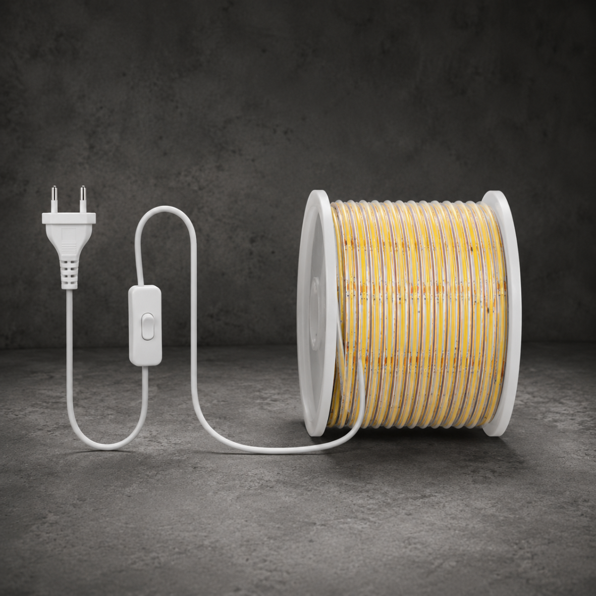 Ruban LED COB 220V Pro IP67 RA90+ — Blanc Clair 6000K
