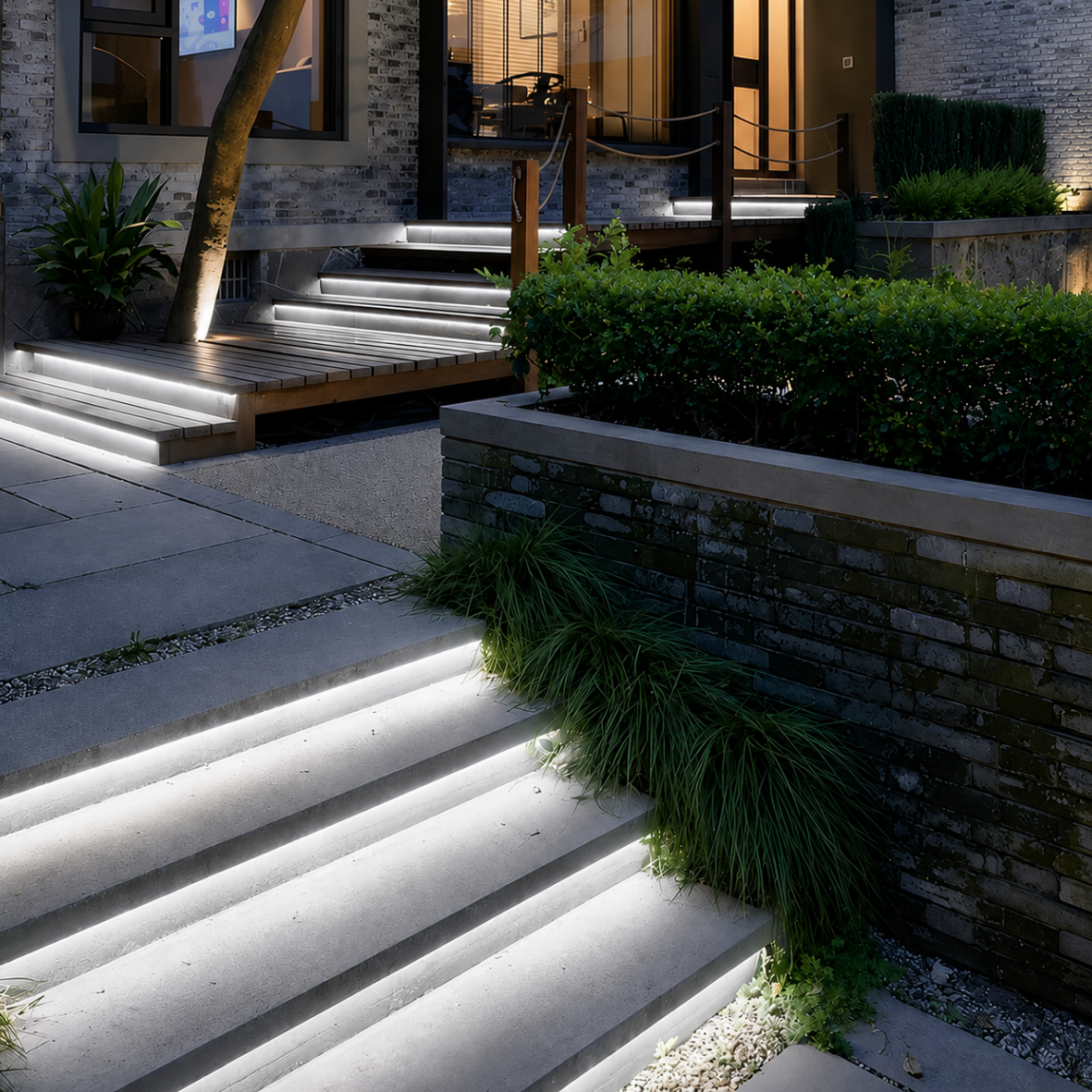 Bande LED COB 220V Étanche IP65 — Blanc Clair 6000K